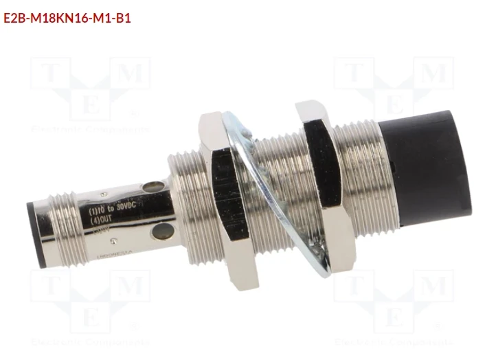 OMRON E2B-M18KN16-M1-B1 OUT: PNP / NO; 0÷16 ملی میٹر؛ 10÷30VDC؛ M18;
